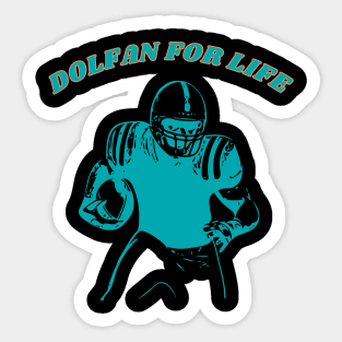 Miami Dolphins Football Team Fan T-Shirt Sticker